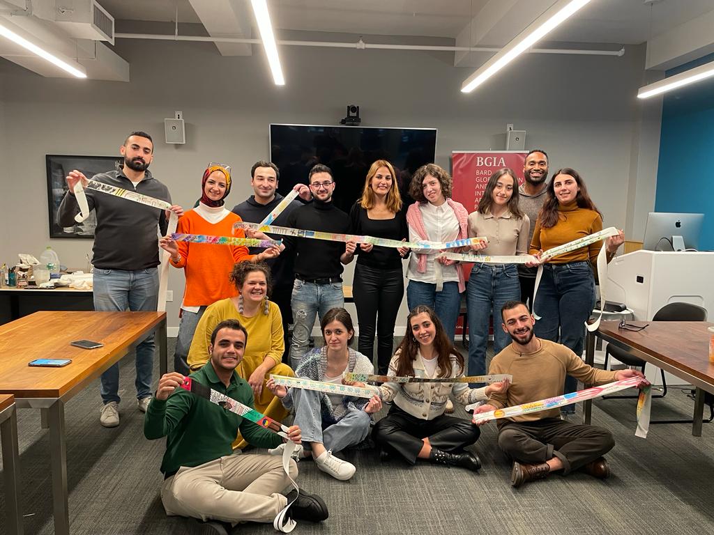 During their ten-day Alumni Capstone program, Bard College SUSI Civic Engagement leaders learned how to use art as a form of social activism, painting pictures based on the theme of promoting solidarity.